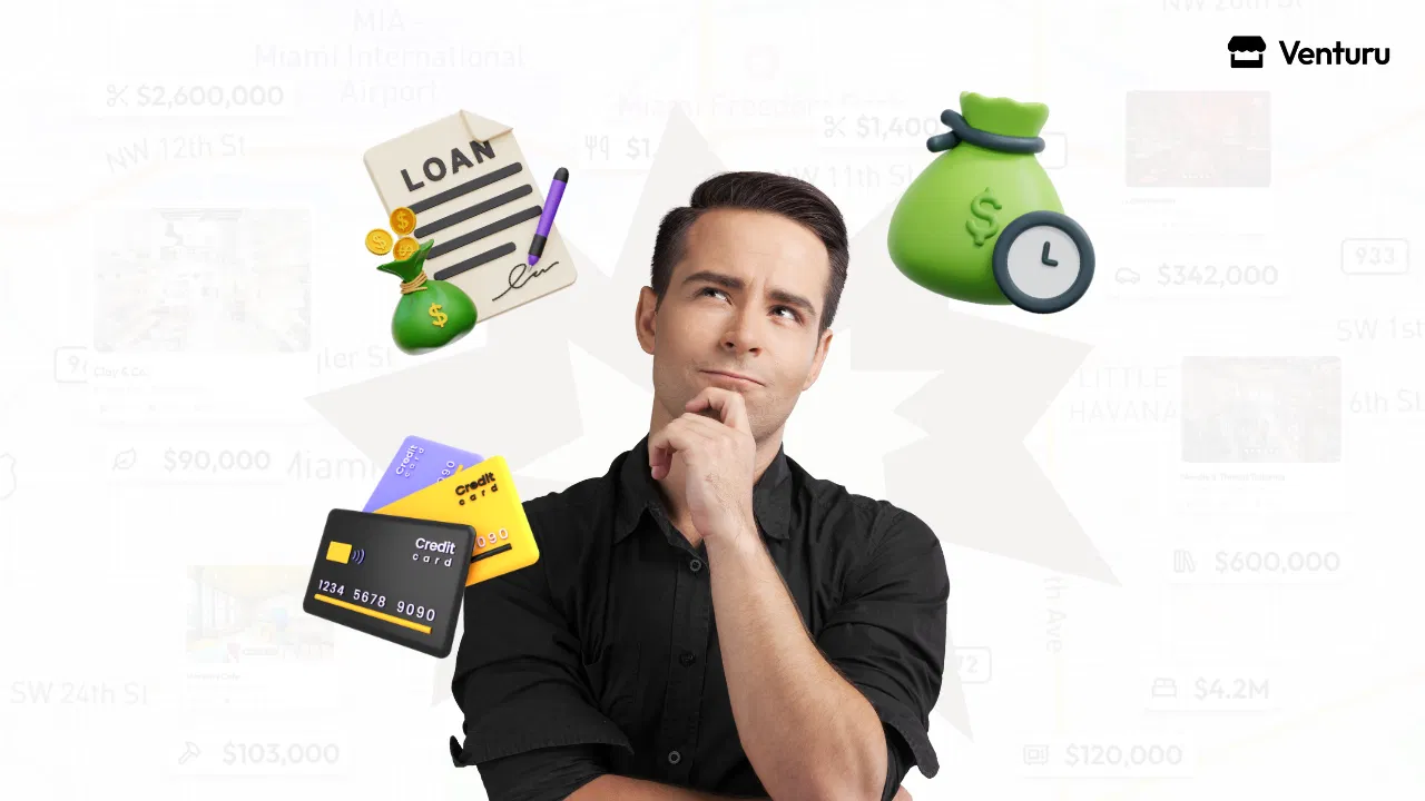 A man contemplating his financing options