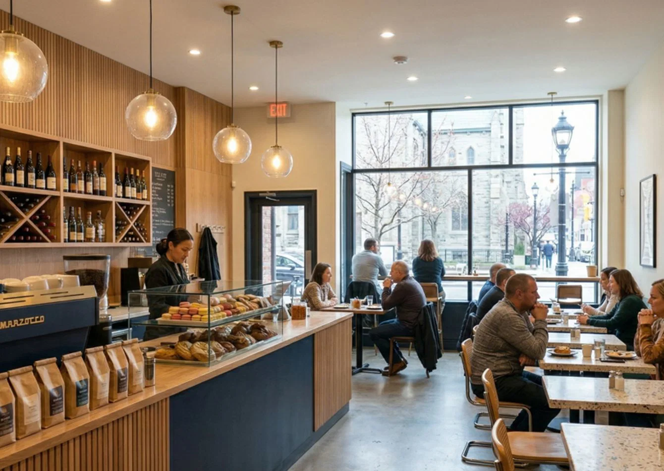 Turnkey Dual Purpose Caf Wine Bar with Versatile Event Space