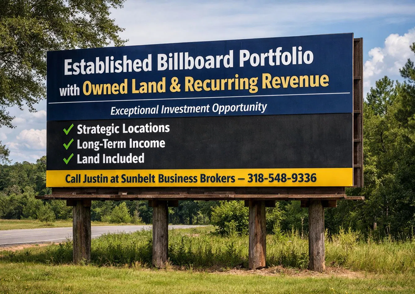 Profitable Billboard Portfolio with Owned Land  Recurring Revenue
