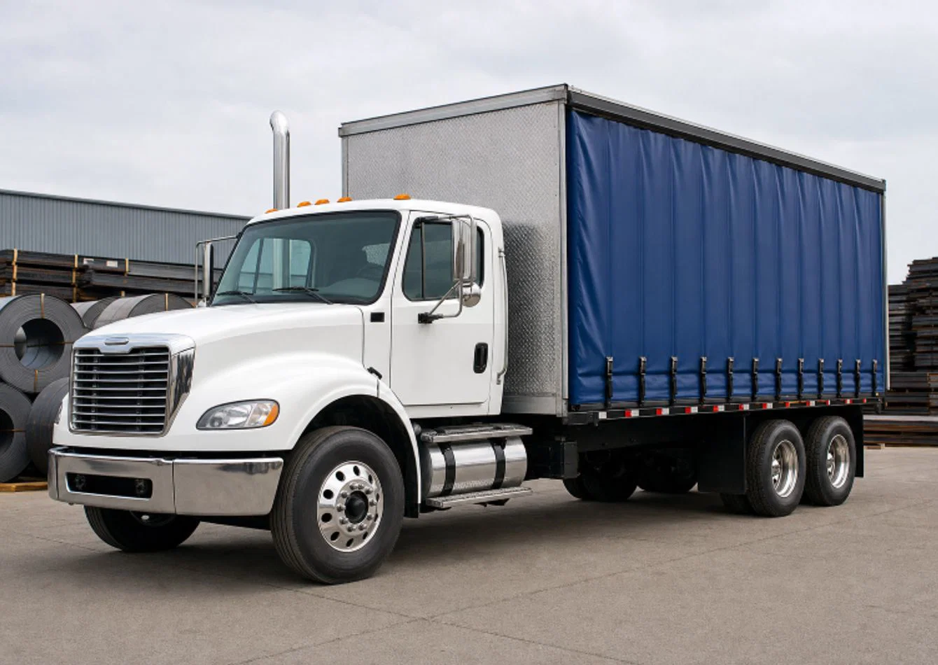 Complete Steel Hauling Fleet with Sliding Tarp Trailers