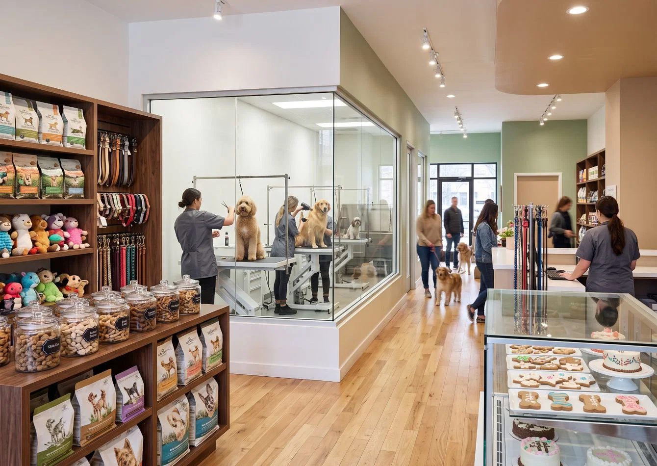 Complete Pet Grooming Salon Equipment and Premium Retail Inventory