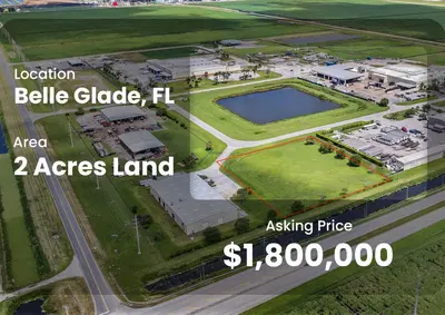 Premier 2 Acre Commercial Land with Development Opportunity