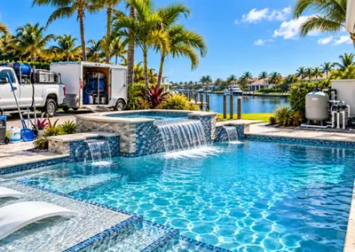 Complete Pool Service Equipment Package with Commercial Real Estate