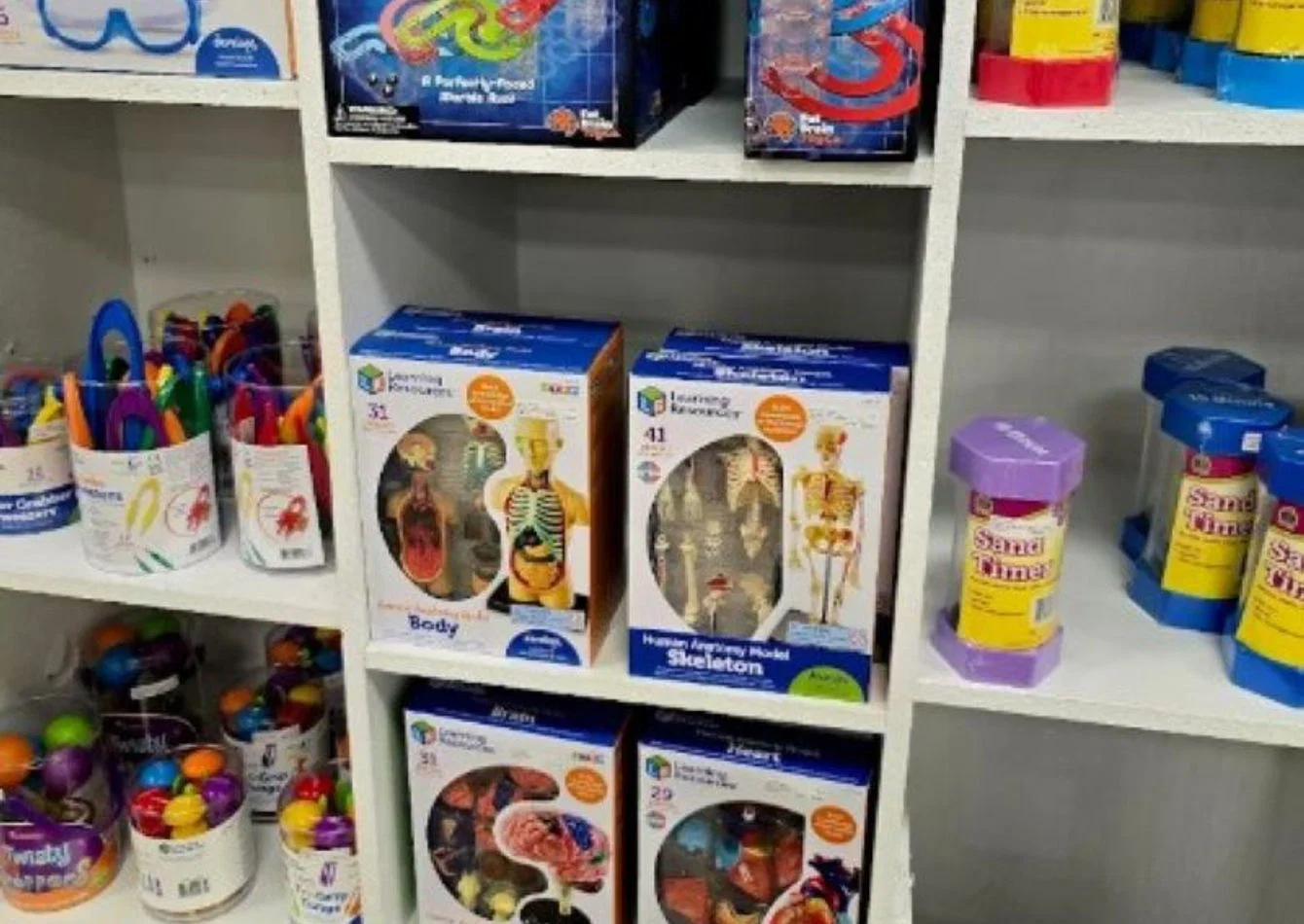 Complete Educational Supply Inventory and Fixtures