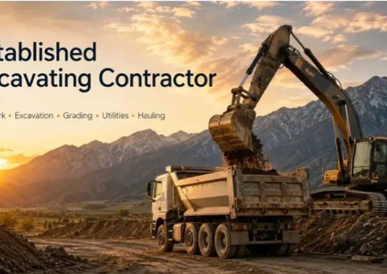 Complete Excavating Equipment Package with Strong Market Presence