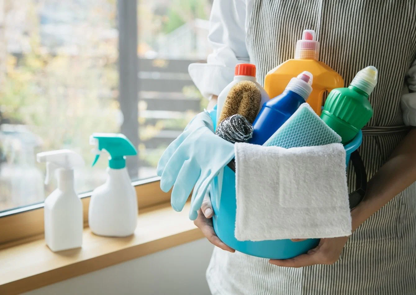 Complete Cleaning Equipment Package with Supplies and Client List