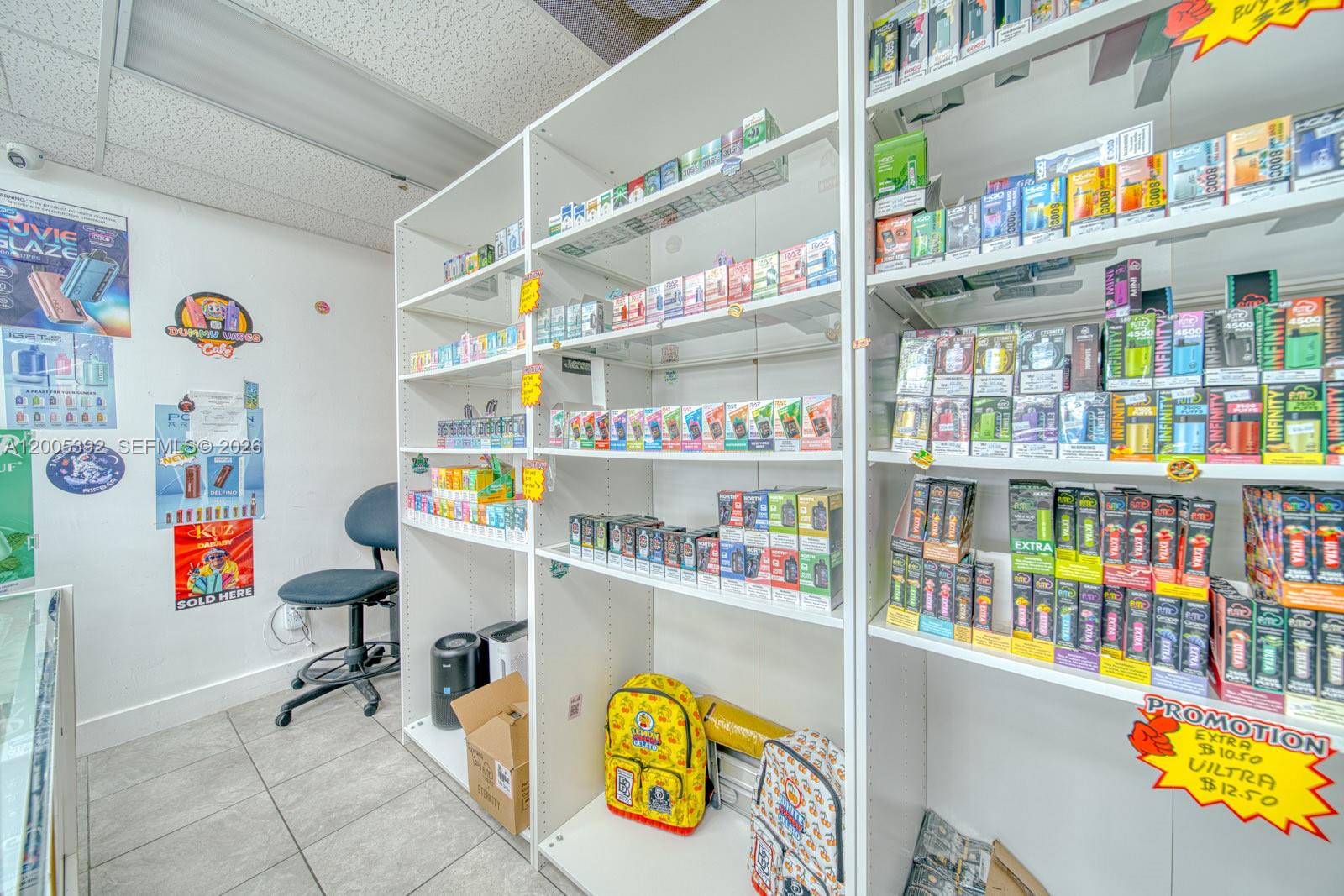Complete Smoke Shop Inventory and Equipment Package