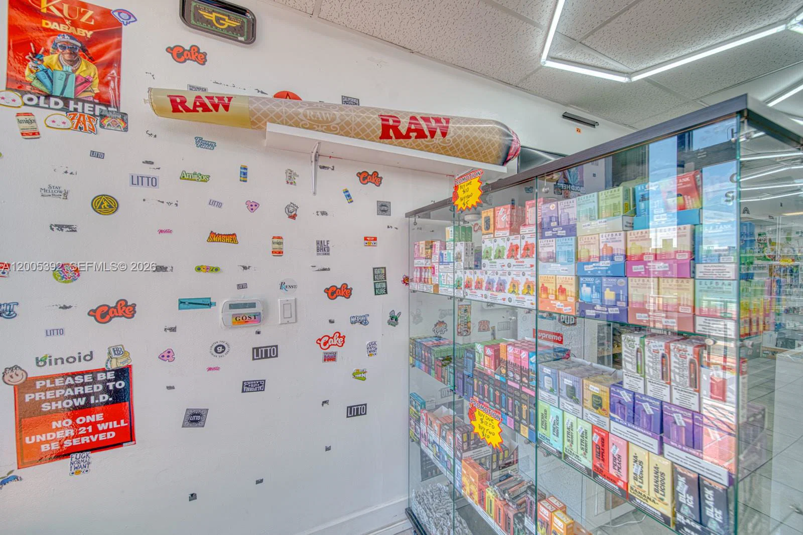 Complete Smoke Shop Inventory and Equipment Package