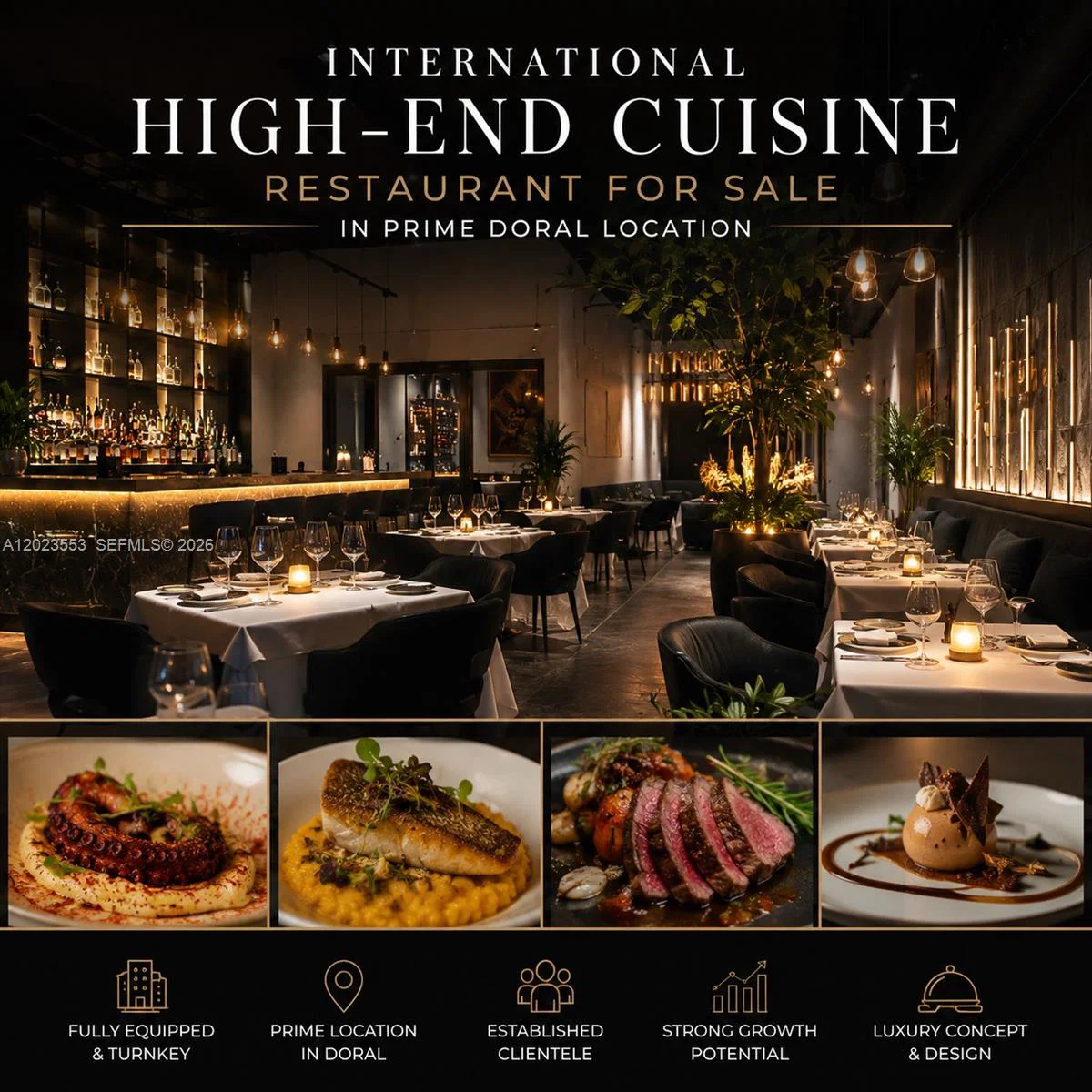 Premier Luxury Restaurant with Established Clientele