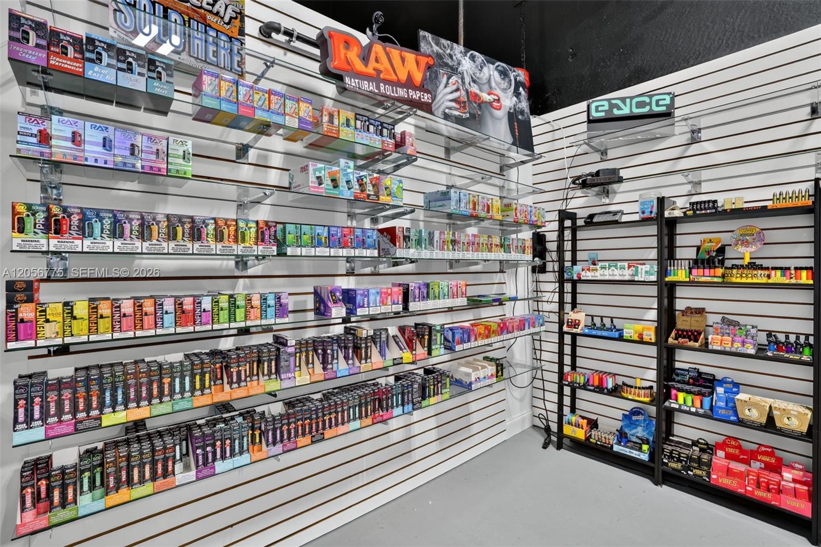 Complete Smoke Shop Fixtures and Equipment Package