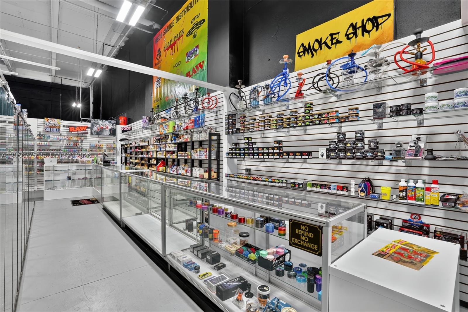 Complete Smoke Shop Fixtures and Equipment Package