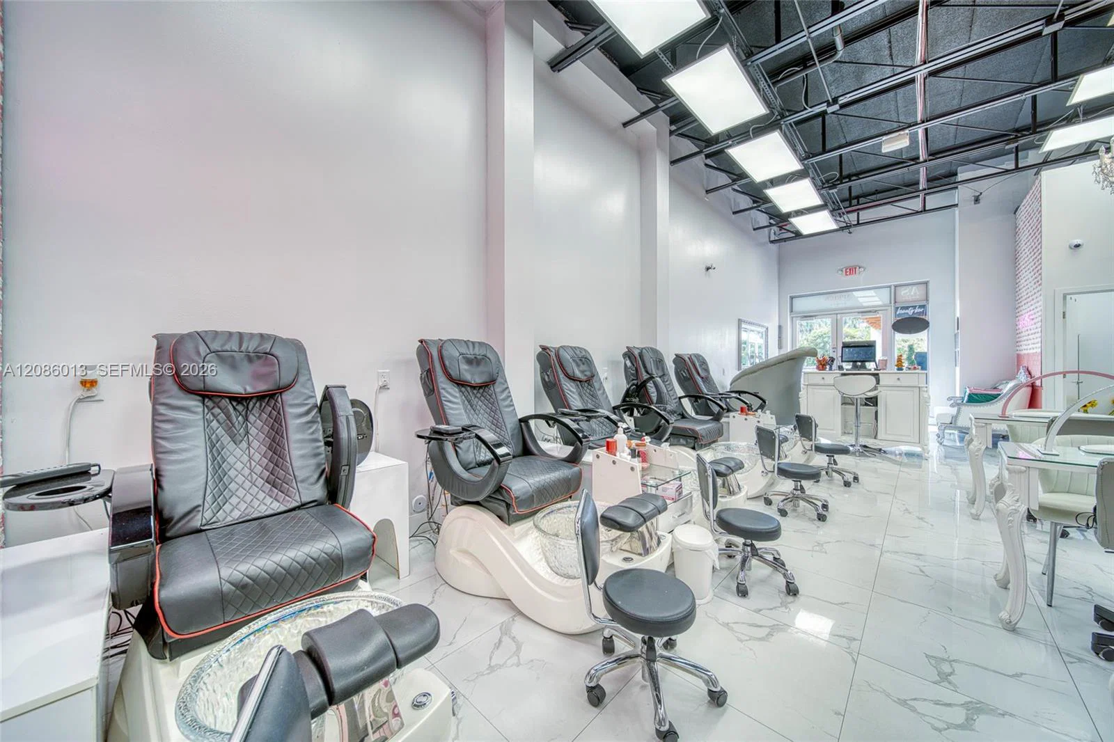 Complete Salon Equipment Package with 8 Pedicure Stations