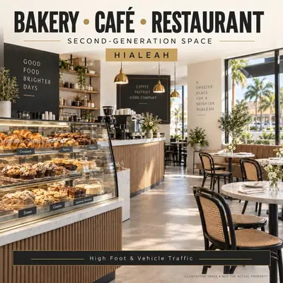 Prime Second Generation Restaurant Space with High Visibility
