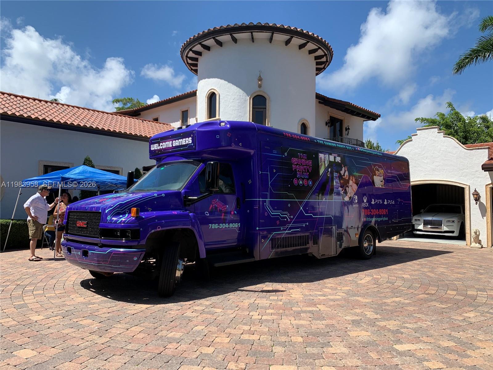 Complete Mobile Gaming Party Bus Assets with Social Media Following