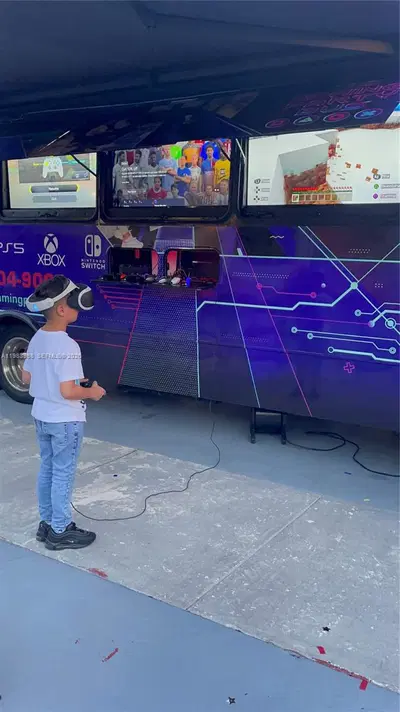 Complete Mobile Gaming Party Bus Assets with Social Media Following