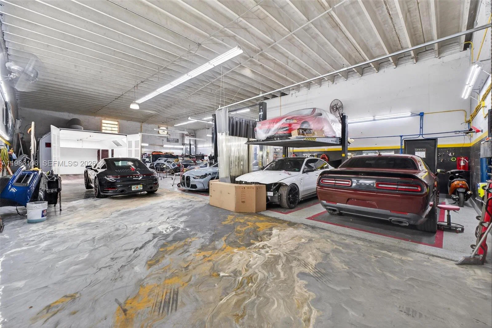 Complete Auto Paint Shop Assets with Professional Spray Booth