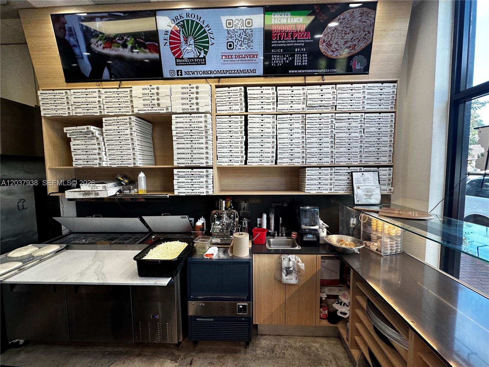 Turnkey New York Style Pizzeria with Long Term Lease in Prime Location