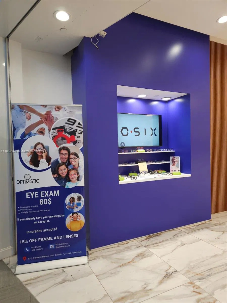 Thriving Optometry Clinic with High Traffic Location