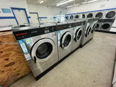 Established Laundromat with Modern Equipment and Low Rent