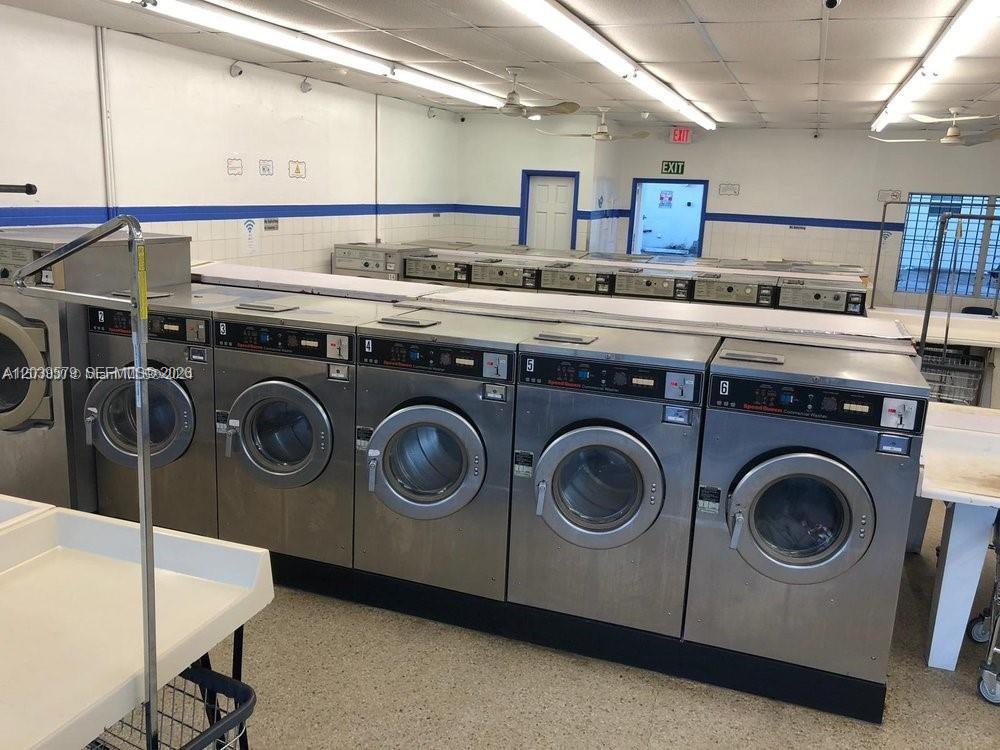 Established Laundromat with Modern Equipment and Low Rent