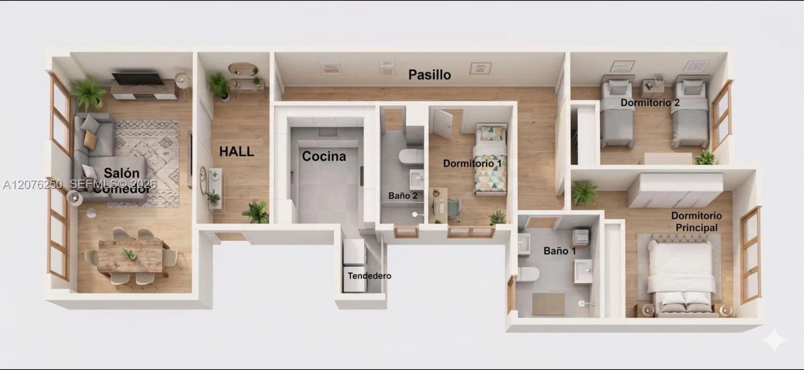 Premier Madrid Apartment with Private Parking and Storage