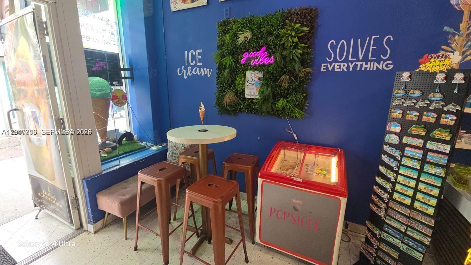 Complete Ice Cream Shop Equipment Package with Custom Interiors