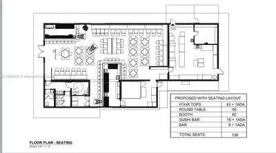 Turnkey Restaurant with a Valuable 4COP Liquor License