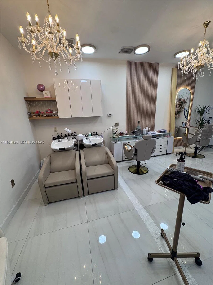 Complete Hair Salon Equipment Package with Elegant Decor