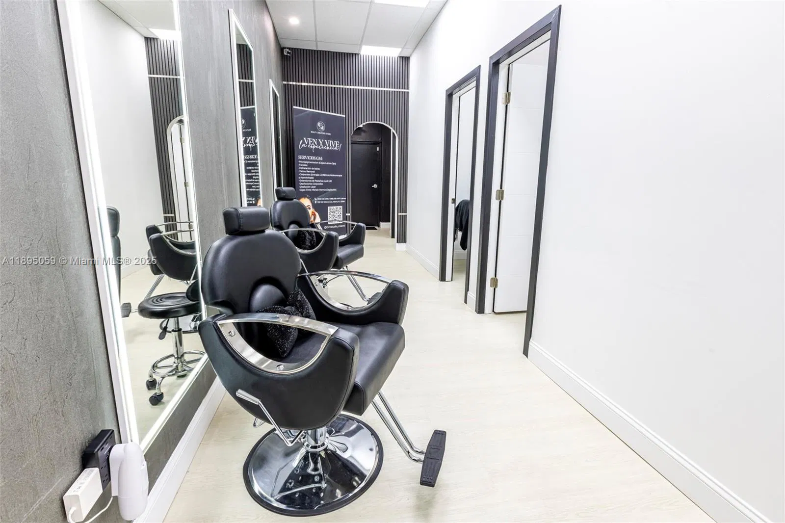 Turnkey Modern Hair Salon and Barber Shop with Prime Location