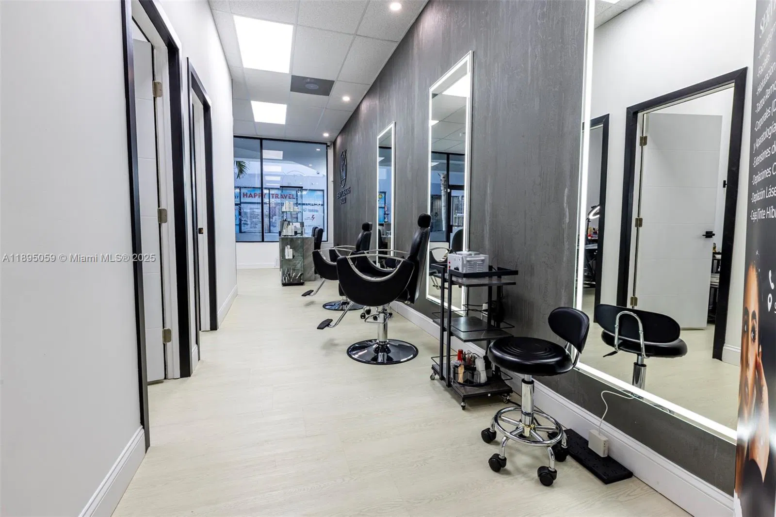 Turnkey Modern Hair Salon and Barber Shop with Prime Location