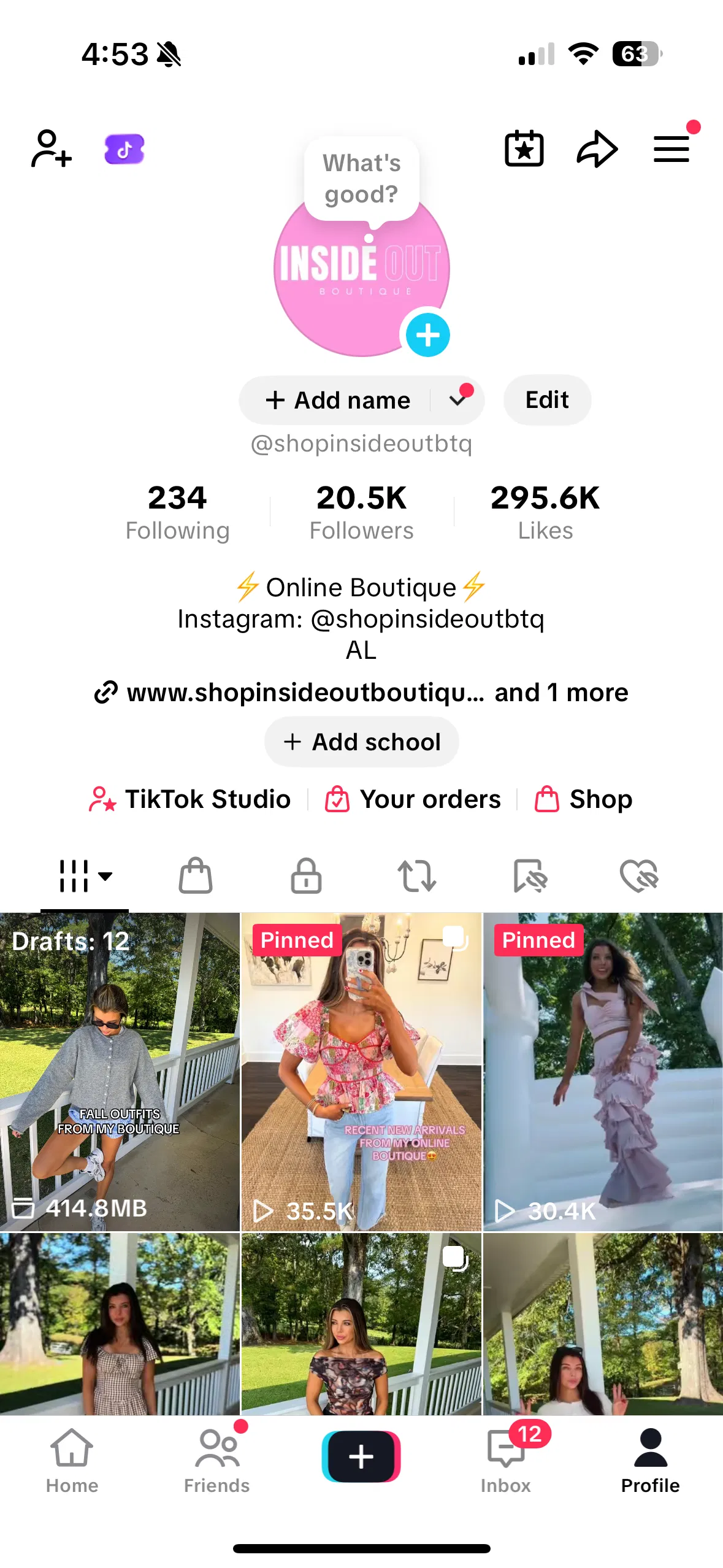 Profitable Online Boutique with Strong Social Media Engagement