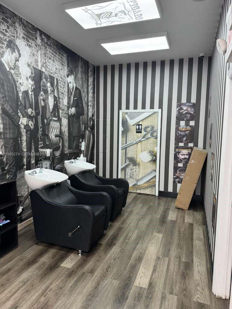 Complete Barber Shop Equipment Package with 12 Stations