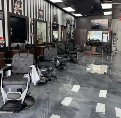 Complete Barber Shop Equipment Package with 10 Stations