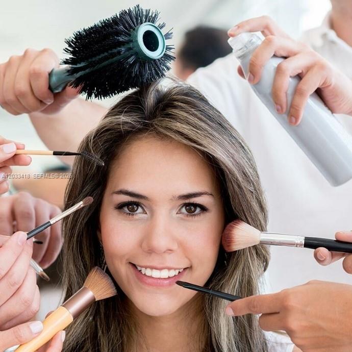 Complete Beauty Salon Equipment Package with 8 Stations