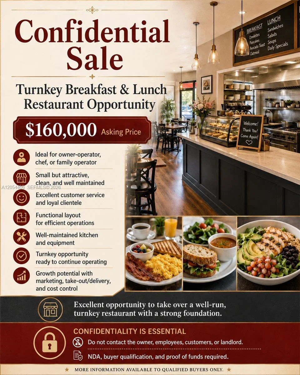 Complete Restaurant Equipment Package with Operating Infrastructure