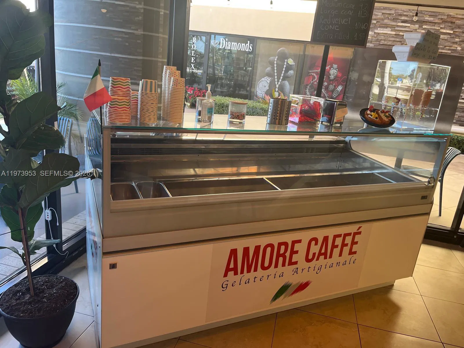 Growing Ice Cream Shop with Diversified Menu and Prime Location