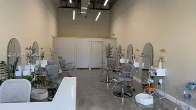 Complete Beauty Studio Assets with Modern Reception and Treatment Stations