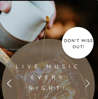 Vibrant Restaurant and Lounge with Entertainment Stage and Liquor License