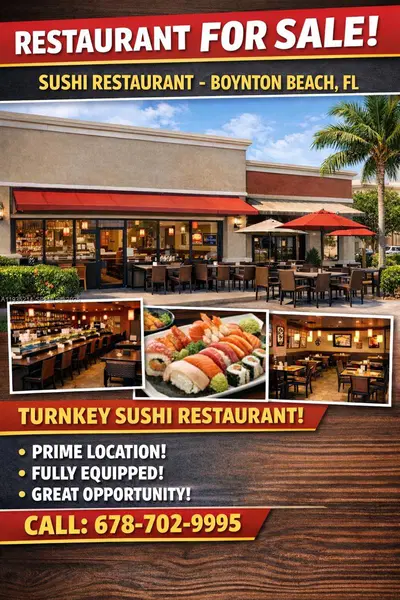 Profitable Sushi Restaurant with High Visibility