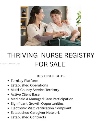 Established Nurse Registry with Active State and Federal Licenses