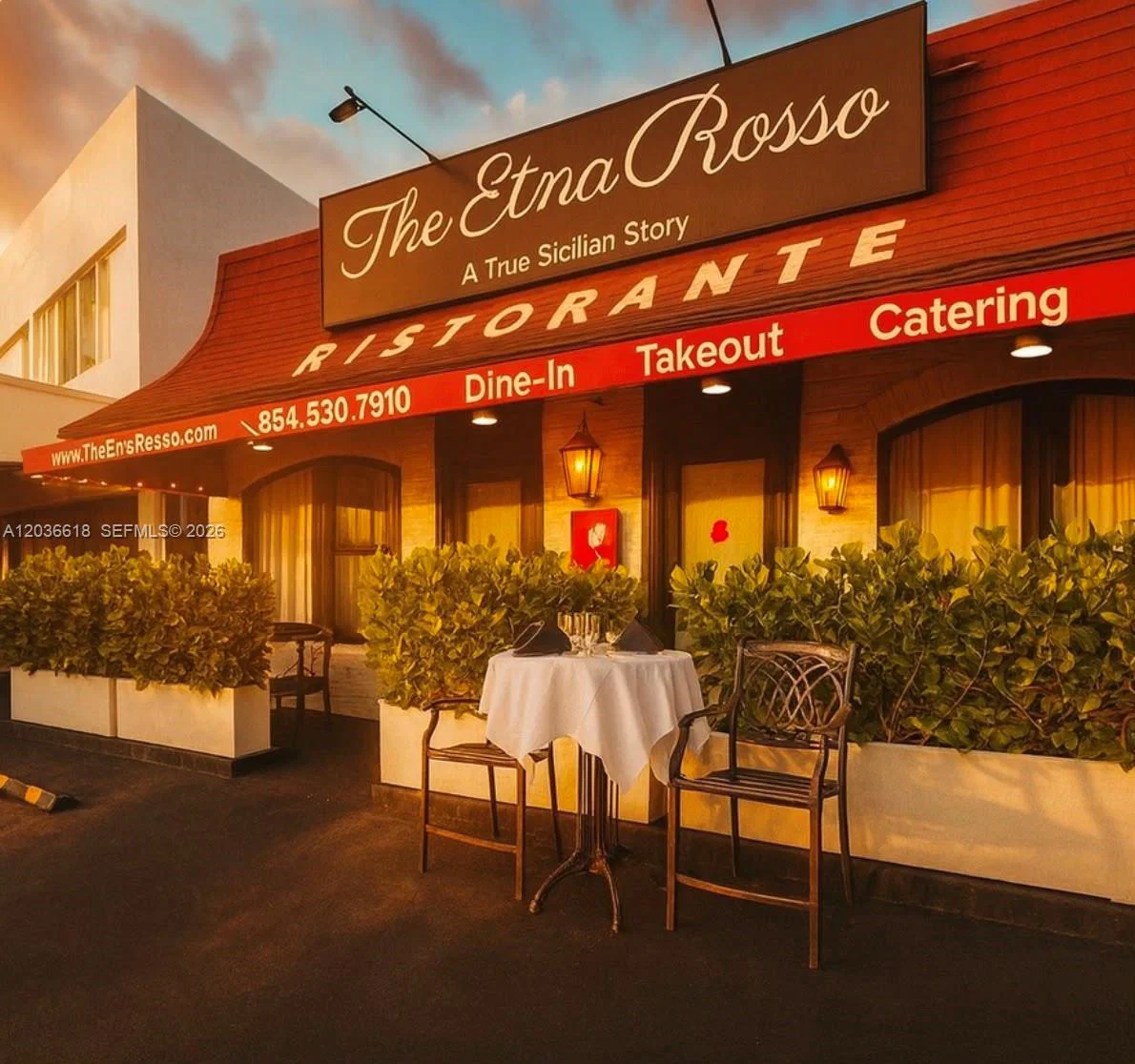 Established Italian Restaurant with Prime Ocean Boulevard Location