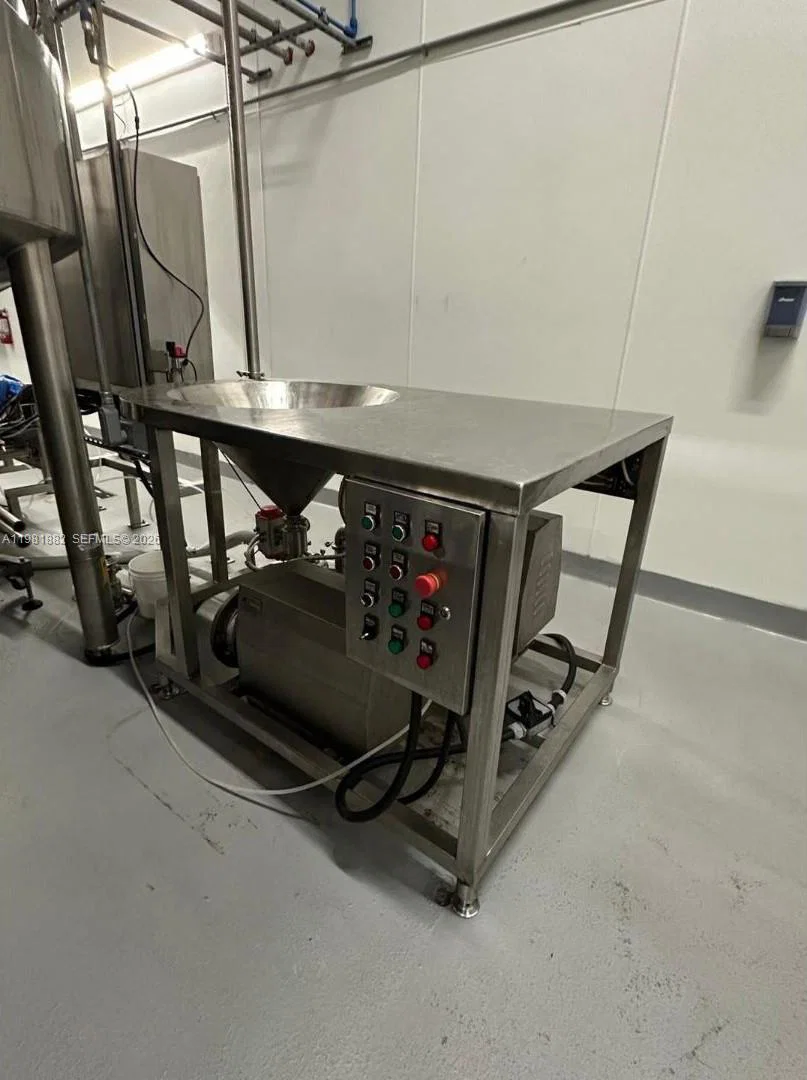 Complete Food Manufacturing Facility with Modern Stainless Steel Equipment