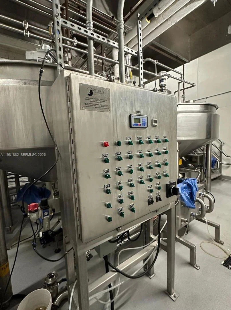 Complete Food Manufacturing Facility with Modern Stainless Steel Equipment