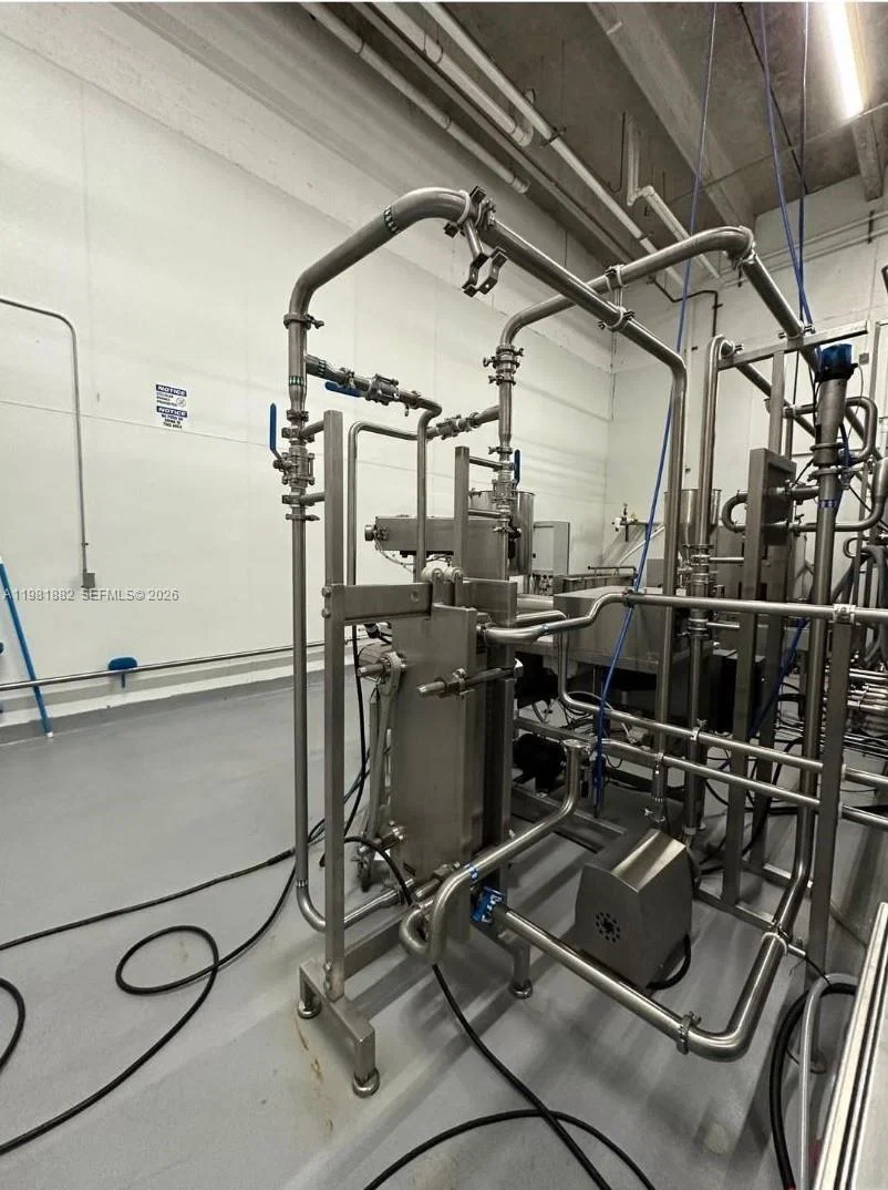 Complete Food Manufacturing Facility with Modern Stainless Steel Equipment