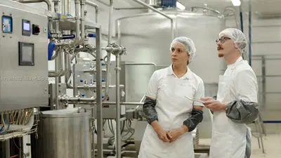 Complete Food Manufacturing Facility with Modern Stainless Steel Equipment