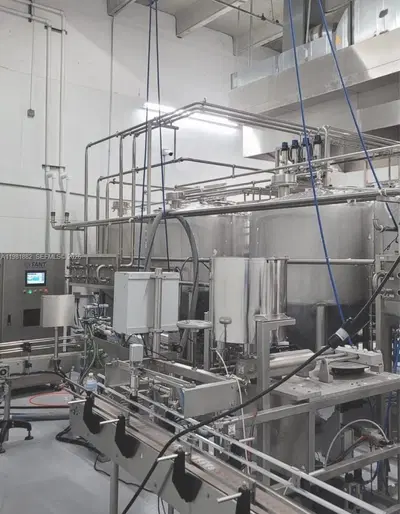 Complete Food Manufacturing Facility with Modern Stainless Steel Equipment