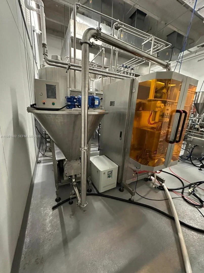 Complete Food Manufacturing Facility with Modern Stainless Steel Equipment