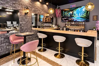 Complete Nail Salon Equipment Package with Beer  Wine License