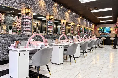 Complete Nail Salon Equipment Package with Beer  Wine License