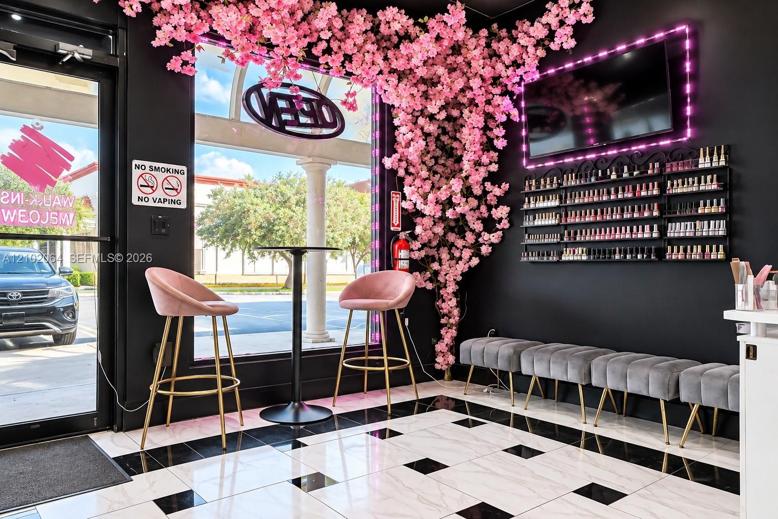 Complete Nail Salon Equipment Package with Beer  Wine License